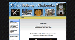 Desktop Screenshot of orloj-betlemy-chaloupka.cz