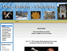 Tablet Screenshot of orloj-betlemy-chaloupka.cz